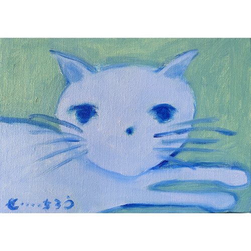 猫のルー】SM 絵画 原画 油絵 油彩 キャンバス 猫 ネコ 猫の絵 猫のルー】SM 絵画 原画 油絵 油彩 キャンバス 猫 ネコ 猫の絵