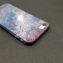 プラスチック色 - 星空手描きの電話ケース -  iPhone 7 3枚目の画像