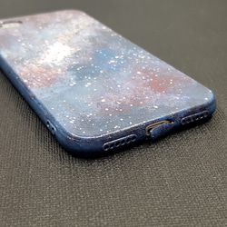 プラスチック色 - 星空手描きの電話ケース -  iPhone 7 4枚目の画像