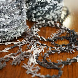 ネックウォーマー＆帽子/手紡ぎ糸・手編み 8枚目の画像