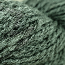 アルパカ100%双糸(手紡ぎ糸)グレー 2枚目の画像