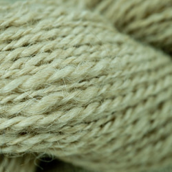 アルパカ100%双糸(手紡ぎ糸)ベージュ 2枚目の画像
