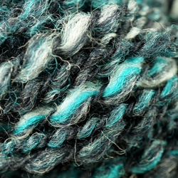 藍染風スラブ双糸(手紡ぎ糸)コリデール 2枚目の画像