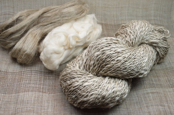 春夏用・リネンとスーピマ綿の手紡ぎ糸の帽子 3枚目の画像