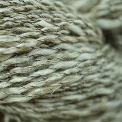 リネンとスーピマ綿の手紡ぎ糸の帽子 4枚目の画像