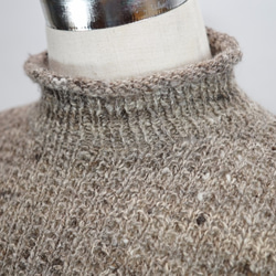 手紡ぎ糸のメンズセーター/様々なナチュラルカラーを楽しんで頂きたくて・・・ 1枚目の画像