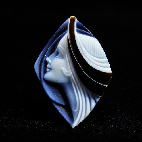 ピンブローチ用カメオ06 ”エルヴィン・ポーリー” ブローチ