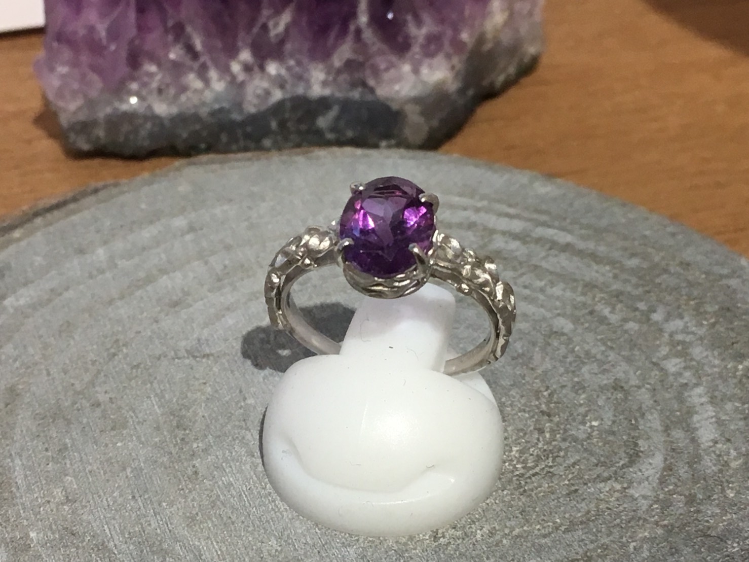 シルバーアメジストリング