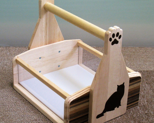 小物入れ おかもち風小物入れ 猫の手小物入れ 型番KM300-01