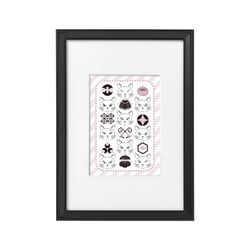 畫框貓，禧花紋（Medetamonyo）那一個 第1張的照片