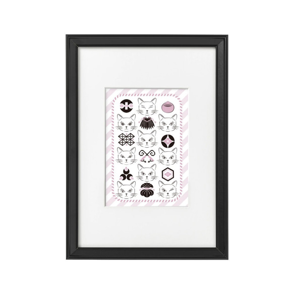 畫框貓，禧花紋（Medetamonyo）那一個 第1張的照片