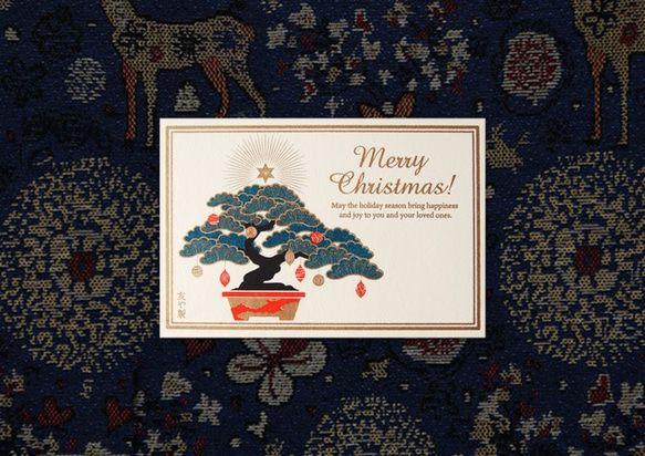 クリスマス　ポストカード　Japanese Christmas　4枚組 1枚目の画像