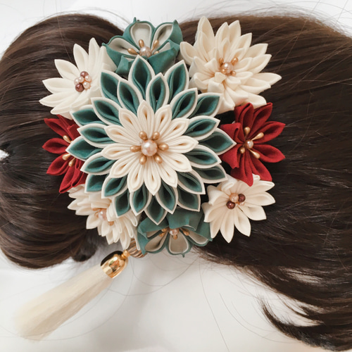 リースブーケ 成人式 結婚式 七五三 十三参り 和装 インテリア飾り