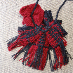 ★手織り！秋色のネックレス★！！ 3枚目の画像