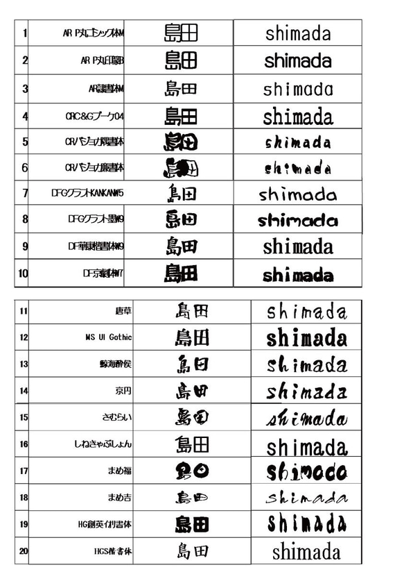 軽量♪カンタン取り付け☆シンプル♪マンション用表札♪ネームプレート　5×15ｃｍ内サイズフリー＊ 5枚目の画像