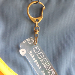 *附名字的巴士名字鑰匙圈♥非常適合入園、嬰兒送禮會、紀念品小禮物♪ 第4張的照片