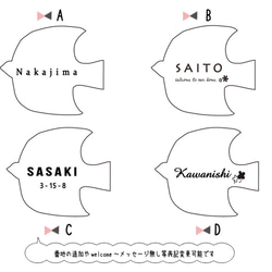 屋外対応＊アトリエやサロンの看板にも♪　鳥モチーフの表札＊ 4枚目の画像