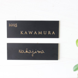 屋外対応】アルコールインクアート背景のアクリル表札＊透明4辺45度