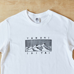 山の風景 Tシャツ（ホワイト） 2枚目の画像