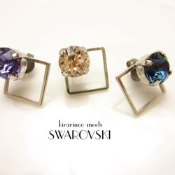 SWAROVSKI☆Square Series: sweet & elegantなお色ｘ３ 4枚目の画像