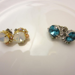 Real SWAROVSKI☆sweet &elegant white opal 4枚目の画像