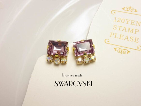 【在庫処分セール】Real SWAROVSKI☆dainty amethyst 1枚目の画像