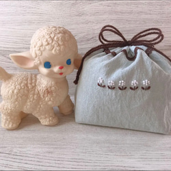 ミナペルホネン&Pjc&音の絵&点と線模様製作所　ハンドメイド　フリーマット 点と線模様製作所⚘リネン birdgarden ベージュ ex.ミナ