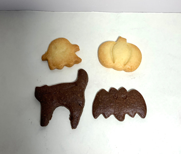 【10/24まで】Happy Halloween ♪  ハロウィンクッキー（４枚入り×２個）【保存料着色料なし】 2枚目の画像