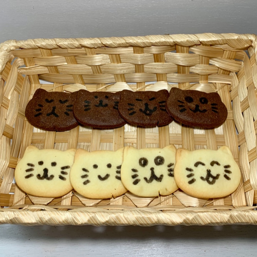 かわいいニャー♪ にゃんこクッキー（8枚入り）【保存料着色料なし