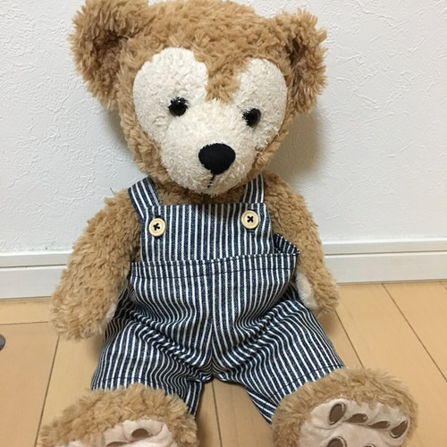 Sサイズダッフィー&シェリーメイ♡ヒッコリーデニムサロペット