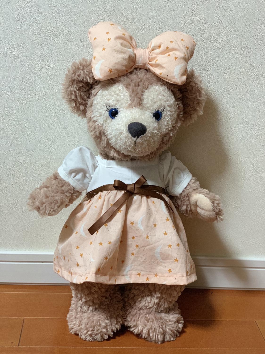 ぬいぐるみ服 ワンピース 40cm シェリーメイSサイズ リボン