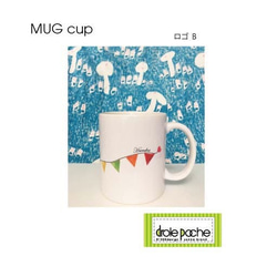 名入れできます。　マグカップ MUGCUP 　くまフラッグ２個セット 3枚目の画像