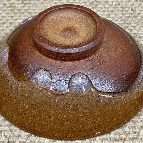 虫明焼 灰釉彩貫入盃 (3/14まで特別割引)贈答ガラス きれい お祝い