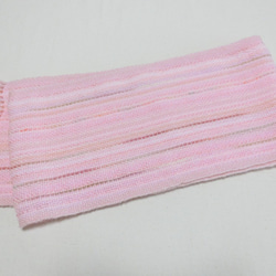桜色の手織り春マフラー ソメイヨシノ満開　182cm 5枚目の画像