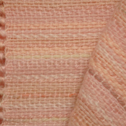 桜色の手織り春マフラー ソメイヨシノ満開　190cm 6枚目の画像