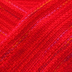 赤いスイートピー色の手織り春マフラー 　長さ168cm 4枚目の画像
