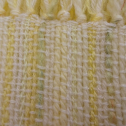 なずな色の春マフラー　手織り　160cm 5枚目の画像