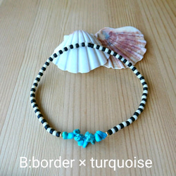 turquoise beads anklet (アンクレット) 3枚目の画像