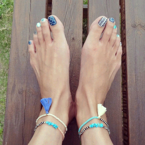 turquoise beads anklet (アンクレット) 5枚目の画像