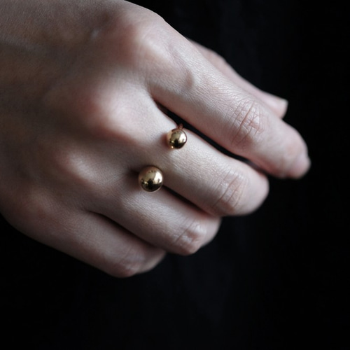 MとL2つの玉の指輪 （gold） 指輪・リング SUNn・寸 通販 10868705