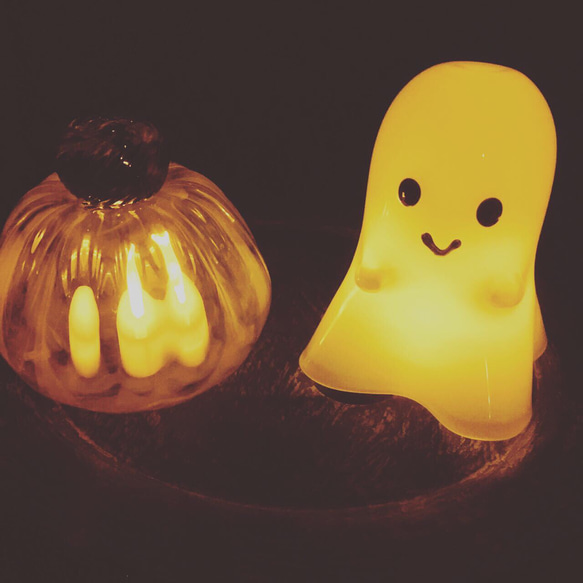 《Halloween》おばけ ランプ 「ケケケ」【再々販受注生産】 9枚目の画像