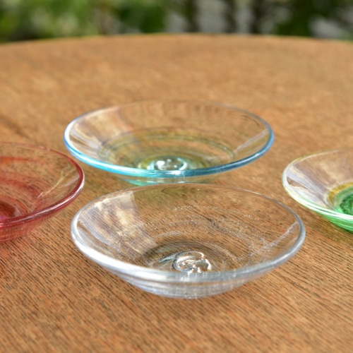 おしょうゆ皿 薬味皿・豆皿 Glass Forest 茶々 通販 8721944｜Creema