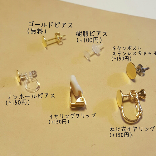 べっ甲×ファーボールピアス/イヤリング ピアス（その他） -PREFERITO 