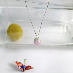 【ColorDay】紫鋰輝石/孔賽石義大利原裝925純銀項鍊〈Kunzite Silver Necklace〉 第3張的照片