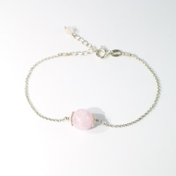 【ColorDay】 聖誕交換禮物~紫鋰輝石/孔賽石純銀手鍊〈Kunzite Silver Bracelet〉 第4張的照片