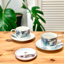 Hawaiian leaves cup&saucer 2枚目の画像