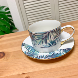 Hawaiian leaves cup&saucer 5枚目の画像
