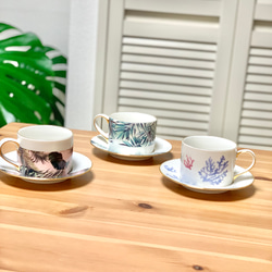 Coral cup&saucer 5枚目の画像