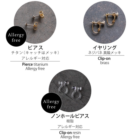 額縁ピアス／イヤリング（砂糖菓子） 6枚目の画像