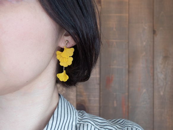 銀杏耳環 第2張的照片